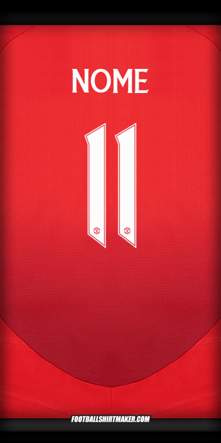 Camisola Manchester United Cup 2024/2025 -  nome - 11