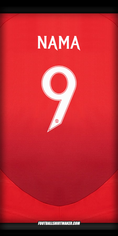 Jersey Manchester United Cup 2024/2025 -  nama - 9