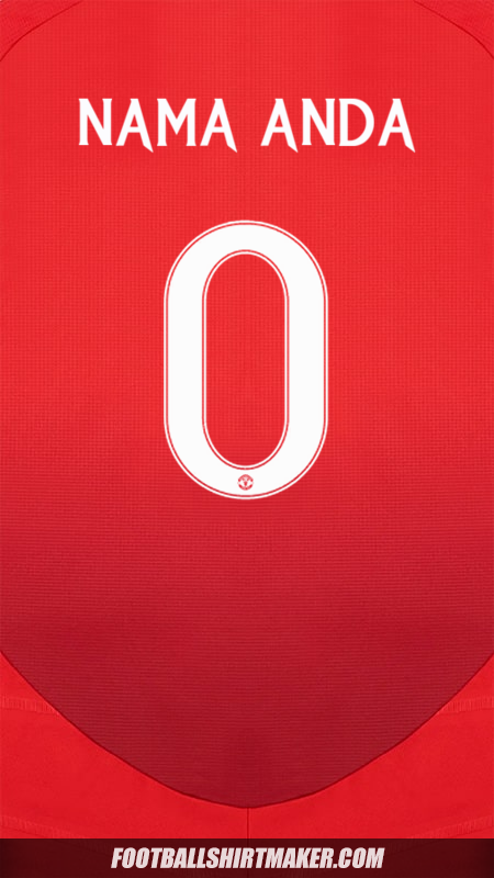 Jersey Manchester United 2024/2025 Cup -  nama anda - 0
