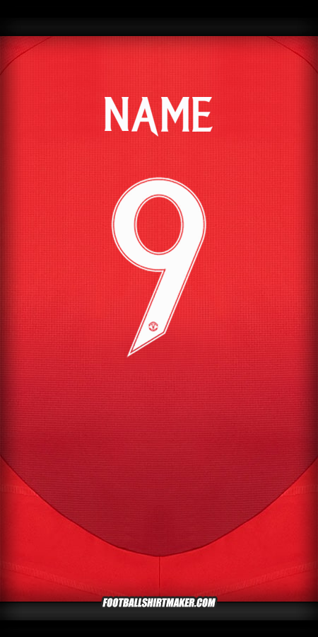Shirt Manchester United Cup 2024/2025 -  name - 9