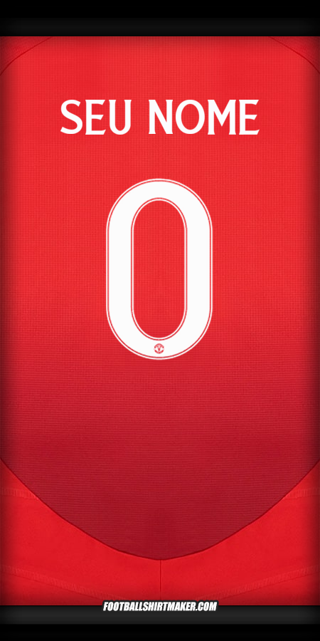 Camisa Manchester United 2024/2025 Cup -  seu nome - 0