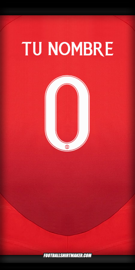 Jersey Manchester United Cup 2024/2025 -  tu nombre - 0