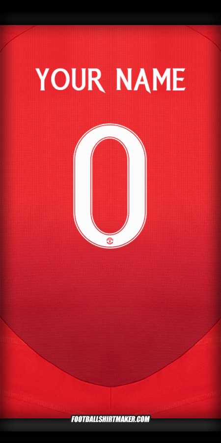 Jersey Manchester United Cup 2024/2025 -  your name - 0