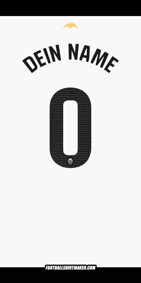Trikot Valencia CF 2024/2025 -  dein name - 0
