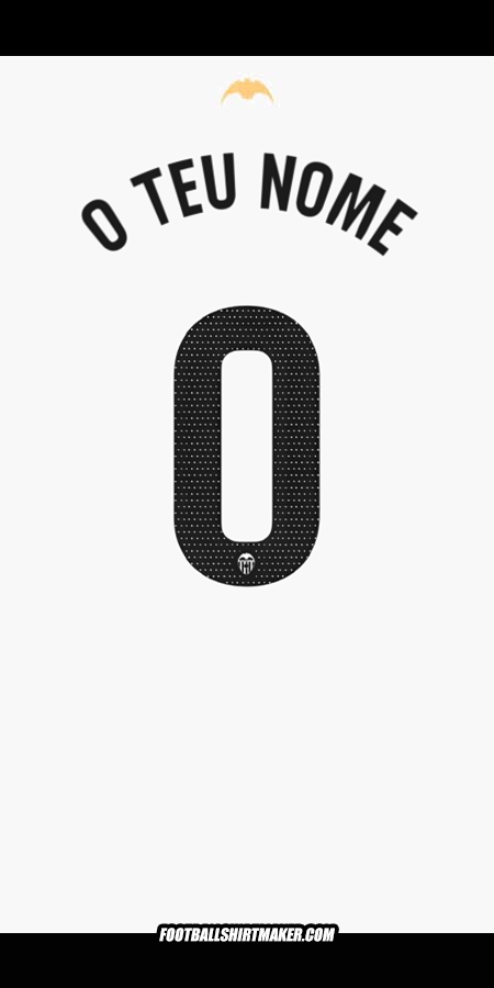 Camisola Valencia CF 2024/2025 -  o teu nome - 0