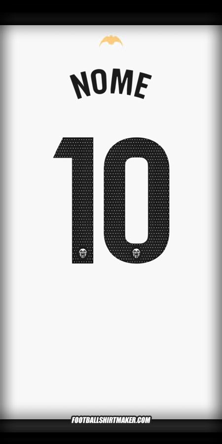 Camisola Valencia CF 2024/2025 -  nome - 10