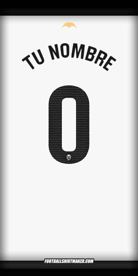 Jersey Valencia CF 2024/2025 -  tu nombre - 0