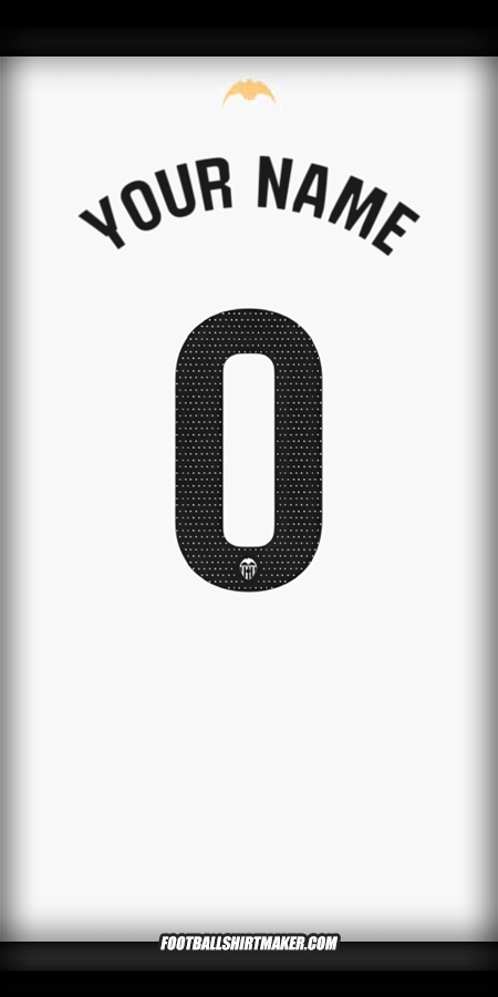 Jersey Valencia CF 2024/2025 -  your name - 0