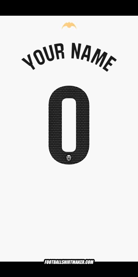 Jersey Valencia CF 2024/2025 -  your name - 0