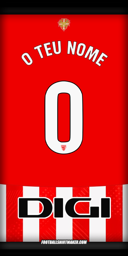 Camisola Athletic Club 2024/2025 -  o teu nome - 0