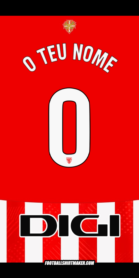 Camisola Athletic Club 2024/2025 -  o teu nome - 0