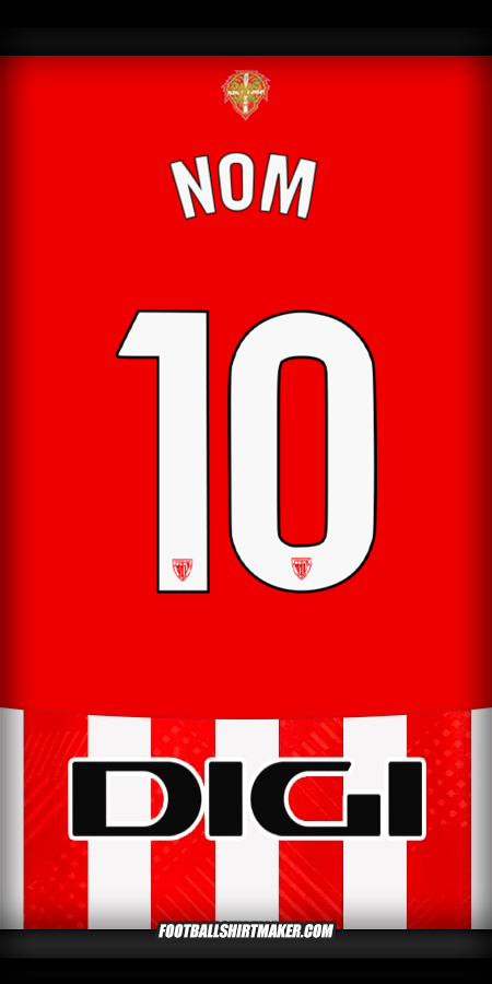 Maillot Athletic Club 2024/2025 -  nom - 10
