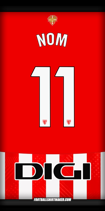 Maillot Athletic Club 2024/2025 -  nom - 11