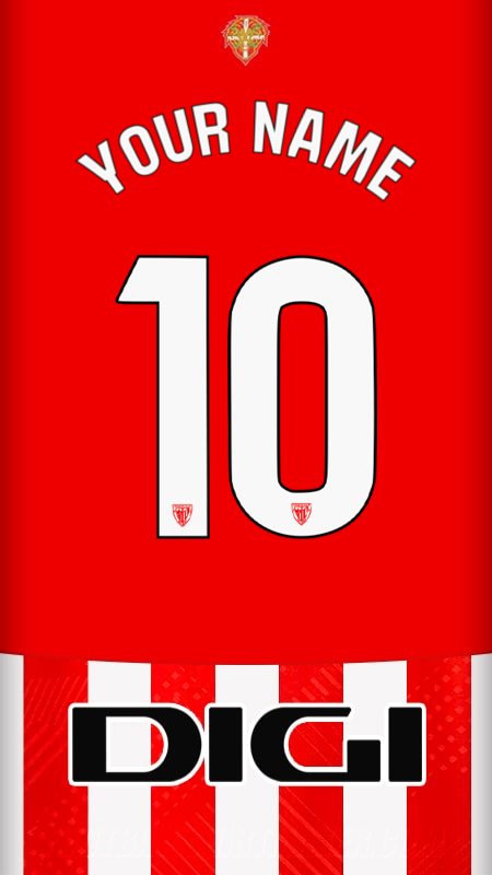 Athletic Club 2024/2025 shirt number 10 your name