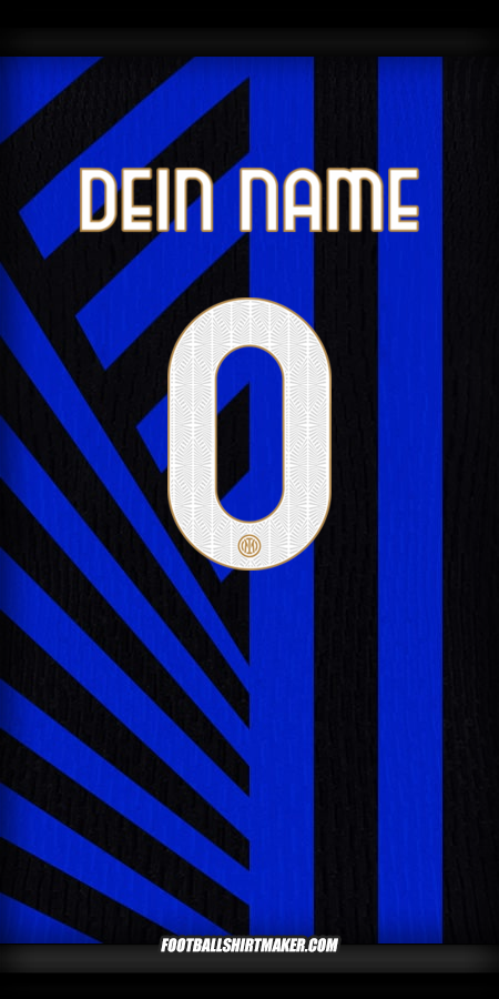 Trikot Inter 2024/2025 Cup -  dein name - 0