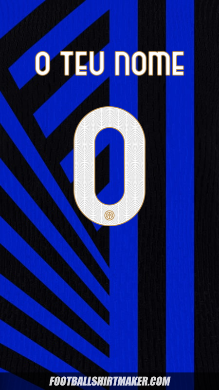 Camisola Inter 2024/2025 Cup -  o teu nome - 0