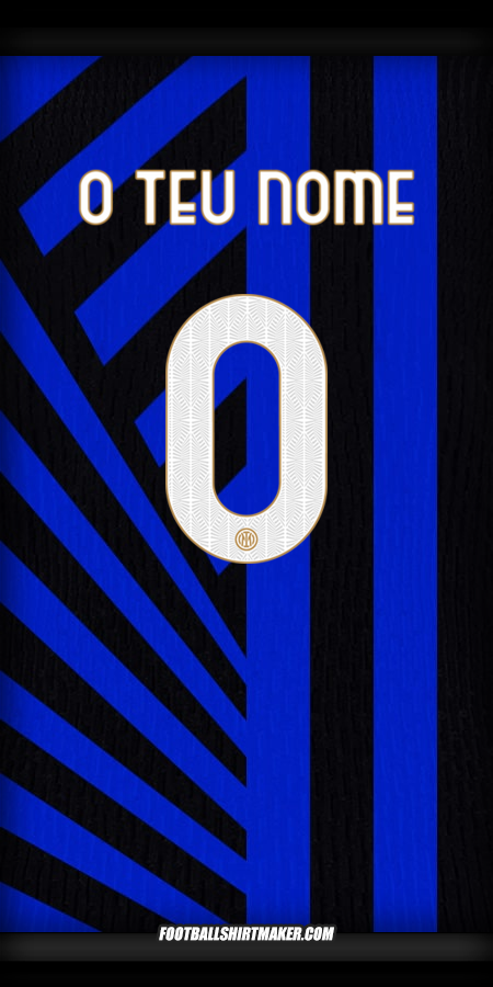 Camisola Inter Cup 2024/2025 -  o teu nome - 0