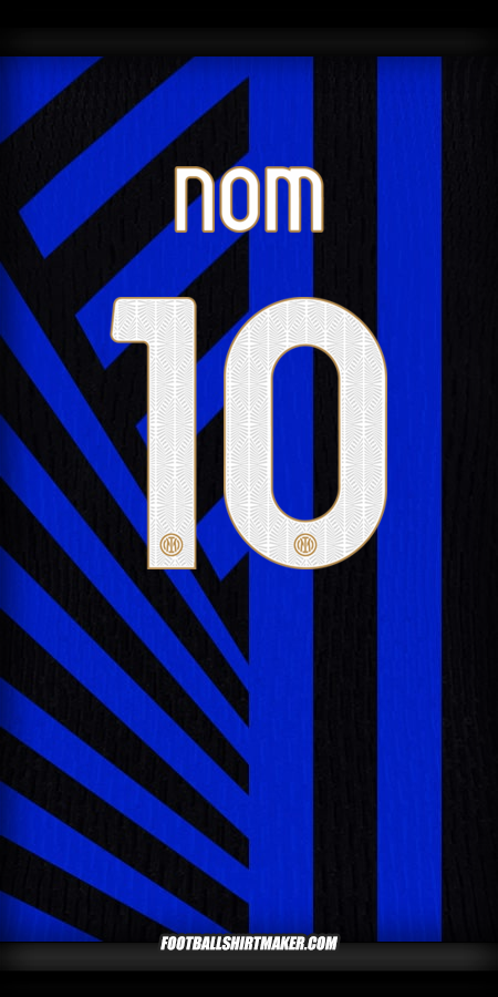 Maillot Inter Cup 2024/2025 -  nom - 10