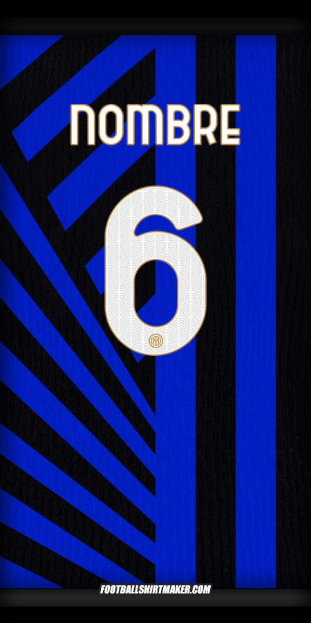 Jersey Inter Cup 2024/2025 -  nombre - 6