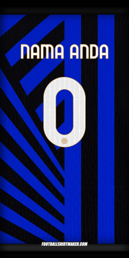 Jersey Inter Cup 2024/2025 -  nama anda - 0