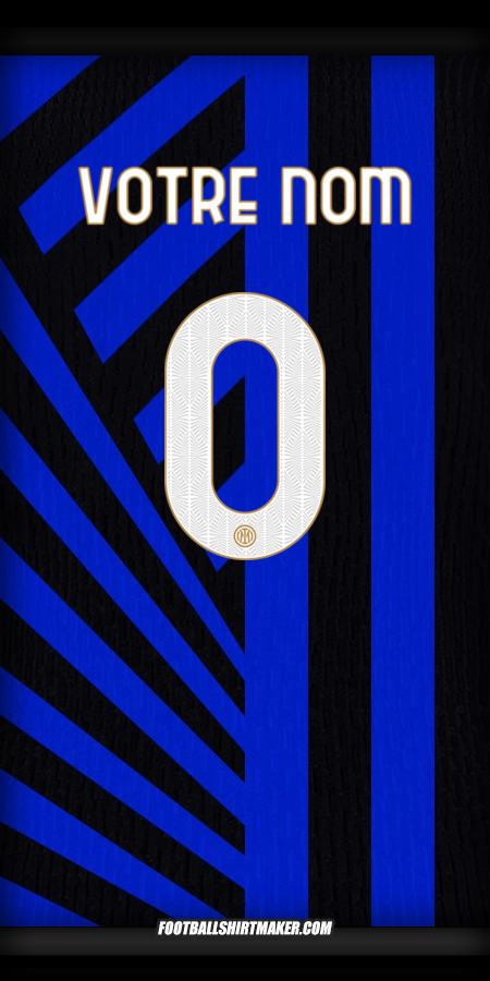 Maillot Inter Cup 2024/2025 -  votre nom - 0