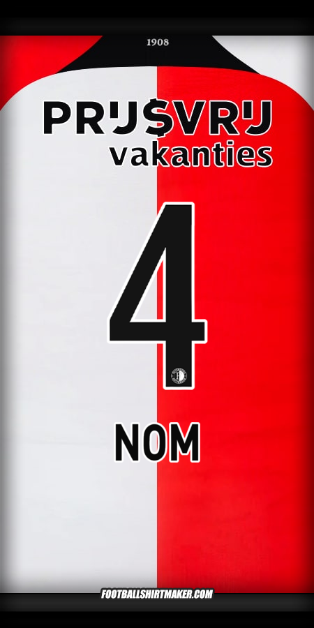 Maillot Feyenoord Rotterdam 2024/2025 -  nom - 4