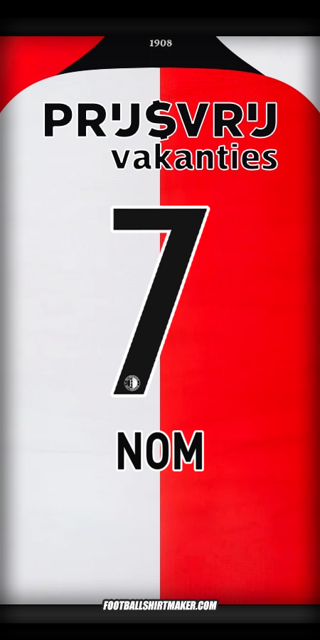 Maillot Feyenoord Rotterdam 2024/2025 -  nom - 7