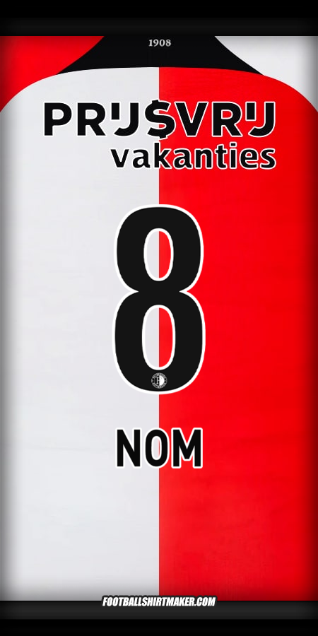 Maillot Feyenoord Rotterdam 2024/2025 -  nom - 8