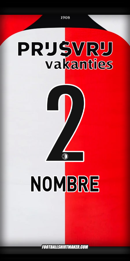 Camiseta Feyenoord Rotterdam 2024/2025 -  nombre - 2