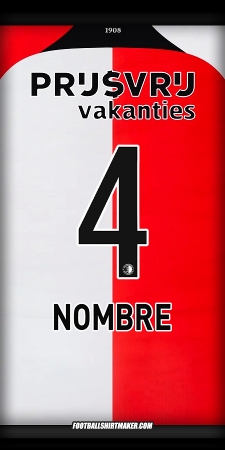 Camiseta Feyenoord Rotterdam 2024/2025 -  nombre - 4