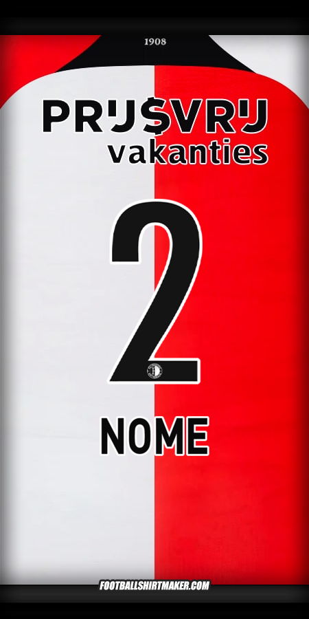 Camisa Feyenoord Rotterdam 2024/2025 -  nome - 2