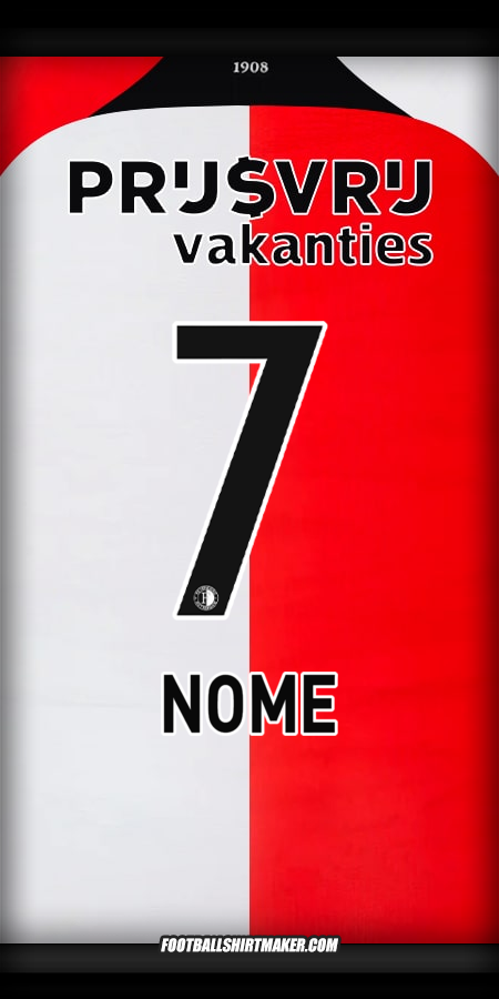 Camisa Feyenoord Rotterdam 2024/2025 -  nome - 7