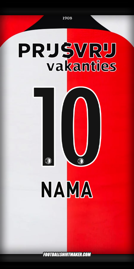 Jersey Feyenoord Rotterdam 2024/2025 -  nama - 10