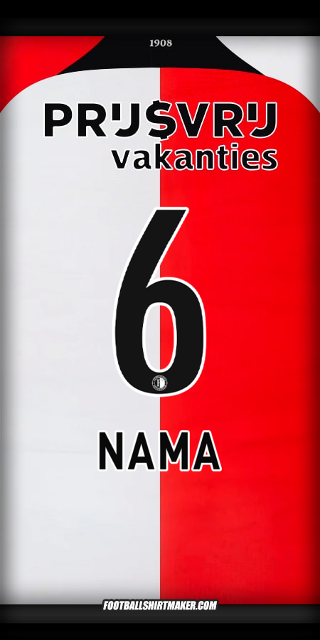 Jersey Feyenoord Rotterdam 2024/2025 -  nama - 6