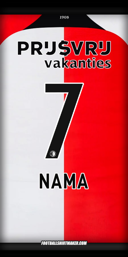 Jersey Feyenoord Rotterdam 2024/2025 -  nama - 7