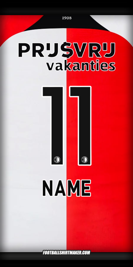 Jersey Feyenoord Rotterdam 2024/2025 -  name - 11