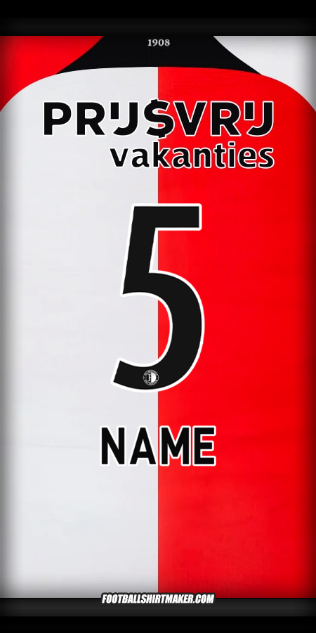 Shirt Feyenoord Rotterdam 2024/2025 -  name - 5