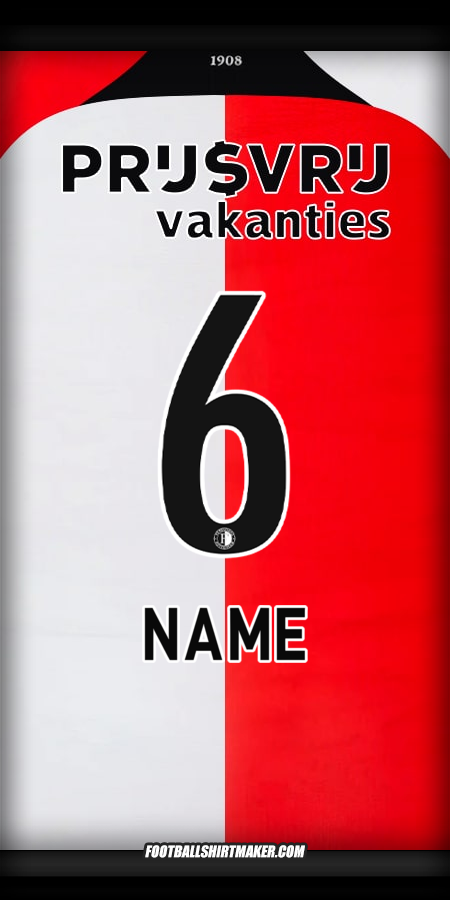 Jersey Feyenoord Rotterdam 2024/2025 -  name - 6