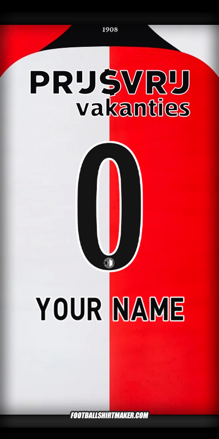 Shirt Feyenoord Rotterdam 2024/2025 -  your name - 0