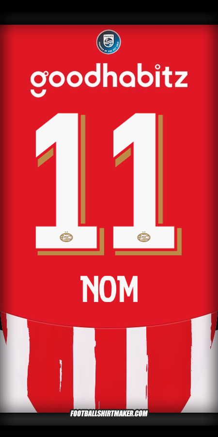 Maillot PSV 2024/2025 -  nom - 11