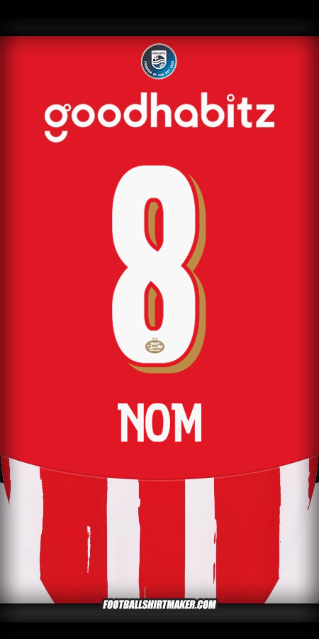Maillot PSV 2024/2025 -  nom - 8