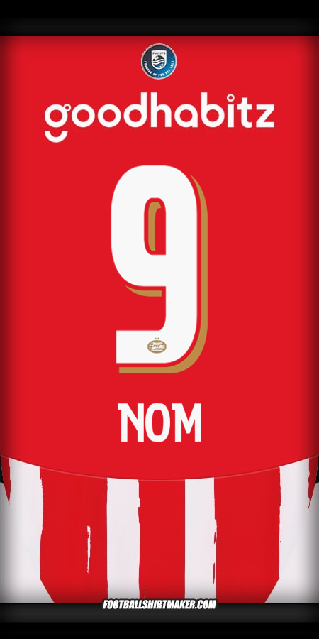 Maillot PSV 2024/2025 -  nom - 9