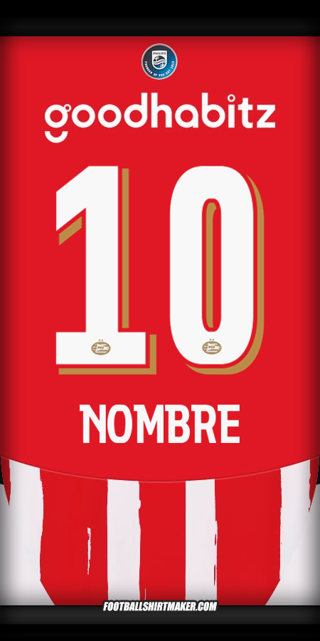 Jersey PSV 2024/2025 -  nombre - 10