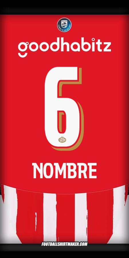 Jersey PSV 2024/2025 -  nombre - 6