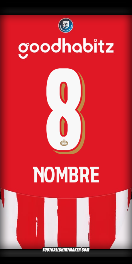 Jersey PSV 2024/2025 -  nombre - 8