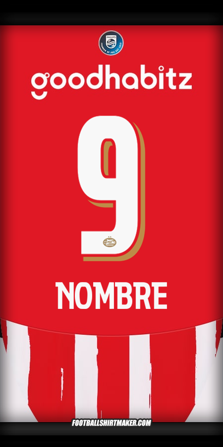 Jersey PSV 2024/2025 -  nombre - 9