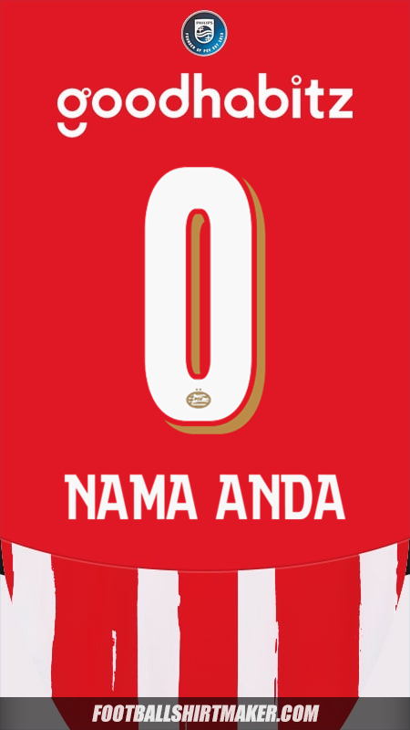 Jersey PSV 2024/2025 -  nama anda - 0