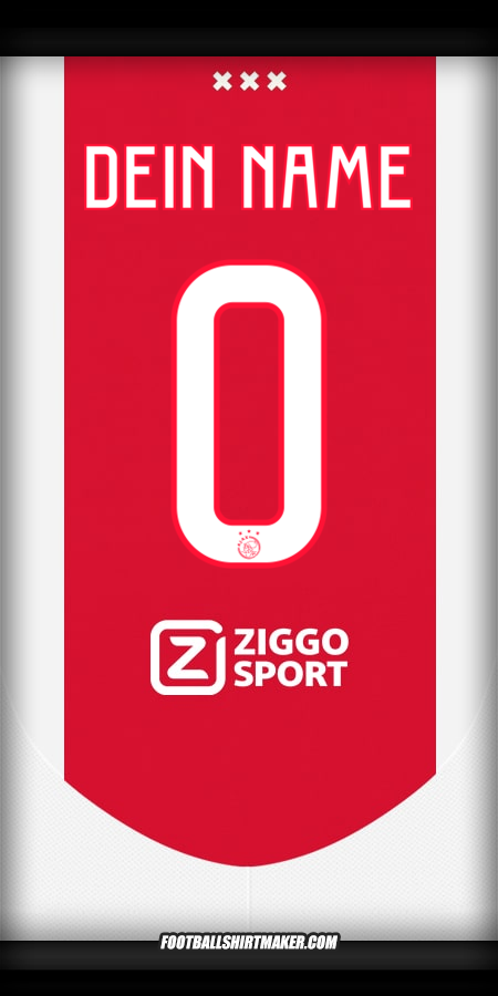 Trikot AFC Ajax 2024/2025 -  dein name - 0