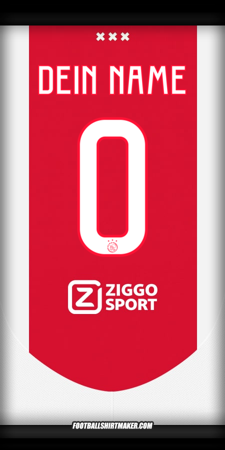 Trikot AFC Ajax 2024/2025 -  dein name - 0