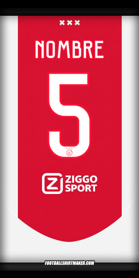 Jersey AFC Ajax 2024/2025 -  nombre - 5